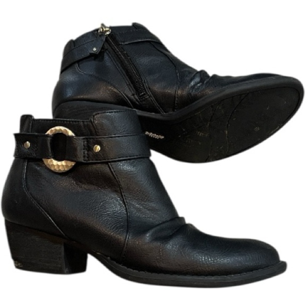 DR. SCHOLL’S JANESSA ANKLE BOOTS BLACK SIZE 6.5M